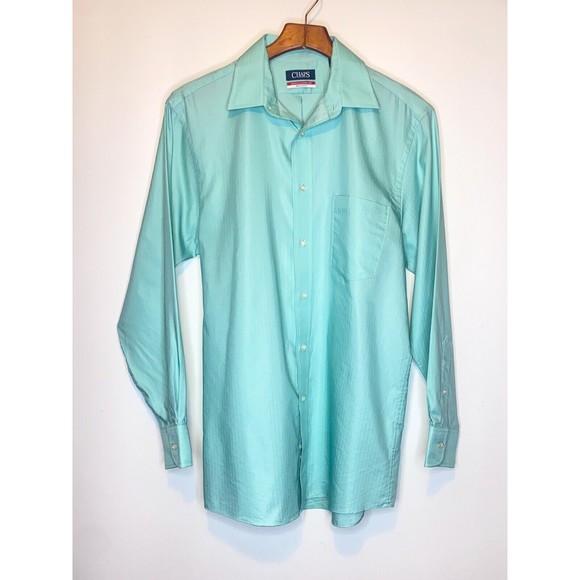 Chaps Size 15-15.5/32-33 Med Regular Fit Essentials Button Down Dress Shirt - Picture 1 of 5